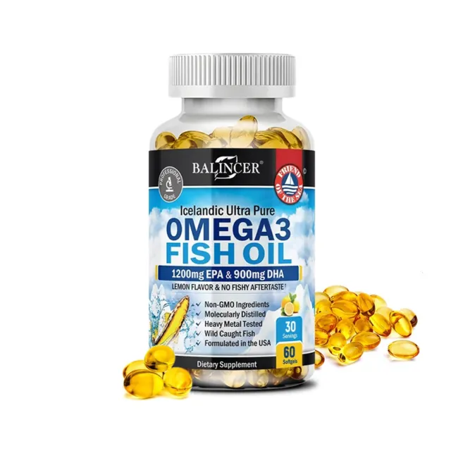 Omega 3 2250 mg - 120 Cápsulas - Aceite de Pescado con Ácidos Grasos EPA y DHA 2