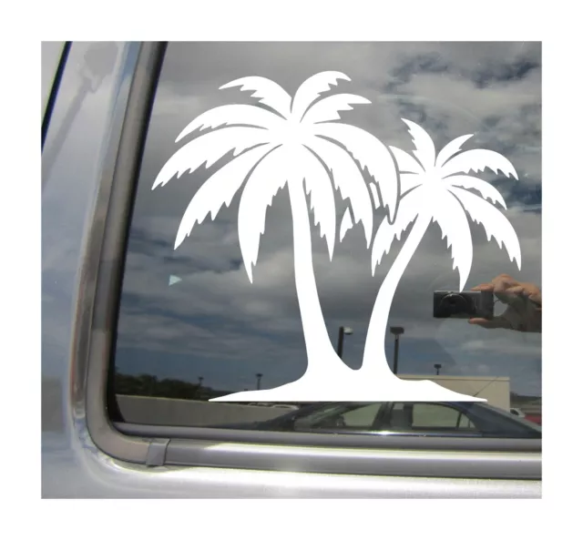 Tropical Palm Tree - Beach Auto Window High Quality Vinyl Decal Sticker 05007