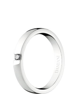 Anello Damiani VERAMORE fede FEDI ORO giallo 20035658 wedding ring 9 diamante 
