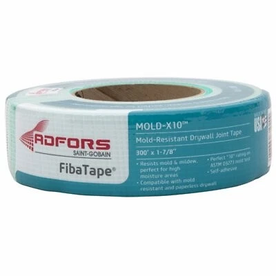 Cinta para paneles de yeso, resistente al moho, verde, 1-7/8 pulgadas x 300 ft. -FDW8664-U