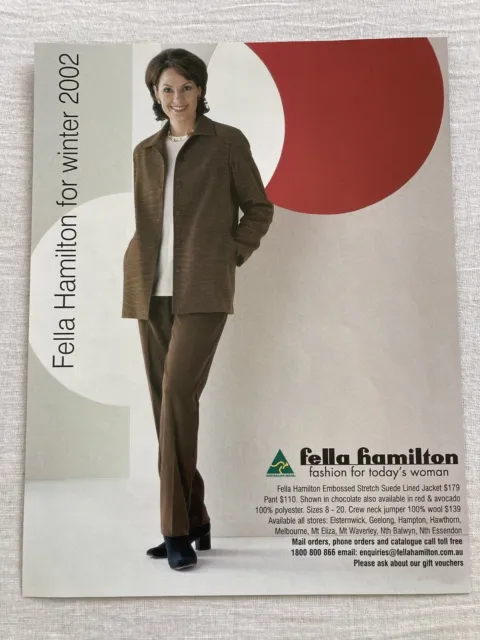 2002 Fella Hamilton LLADRO Print Ad 1 D/S Page Long Legs Ankles High Heel Shoes
