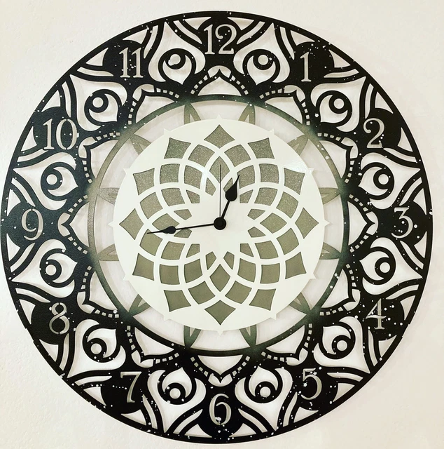 Orologio da parete muro metallo acciaio grande Modello INDY