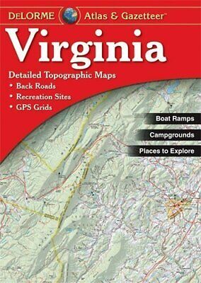 Virginia State Atlas & Gazetteer, by DeLorme, 2021, 9th Edition - Latest Edition