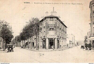 S2711 cpa 94 Vitry - Rond Point de l'Avenue du chemin de fer et la rue Eugène Du