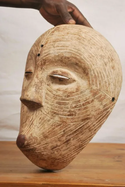 African tribal art,luba Mask from Democratic Republic of Congo 8