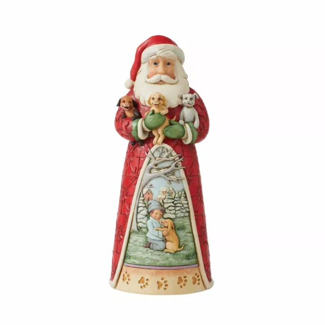 Santa with Puppies Figurine Dog Days of Christmas Heartwood Creek by Jim Shore