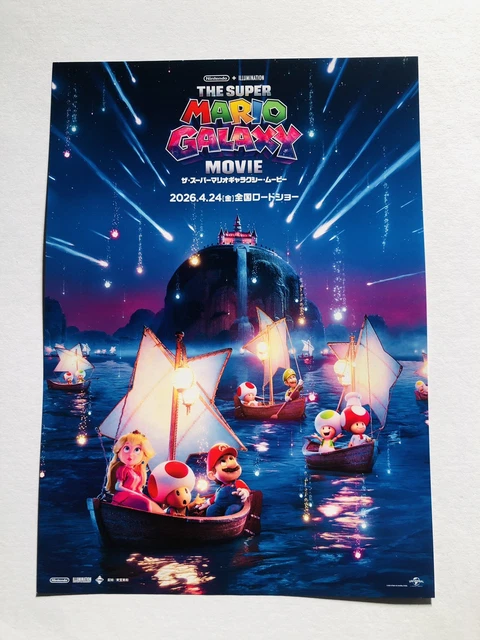 THE SUPER MARIO Galaxy Movie 2026 Anya Taylor-Joy Movie Flyer B5 Poster ...