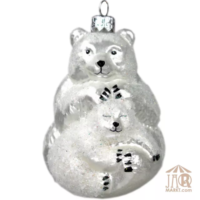 Oso de Nieve Figura Cristal Animal Colgante Navidad Deco Navideña Adornos Árbol