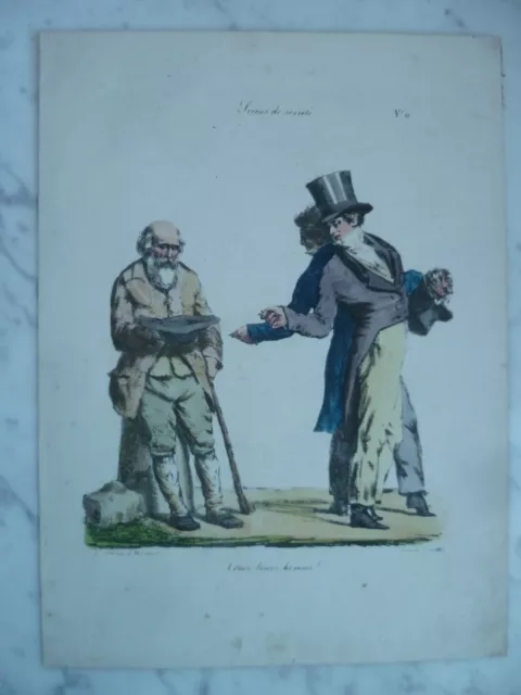 Litho Xixth Langlume Chez Martinet - Heed Brave Man Pigal Edme-Jean Circa 1833