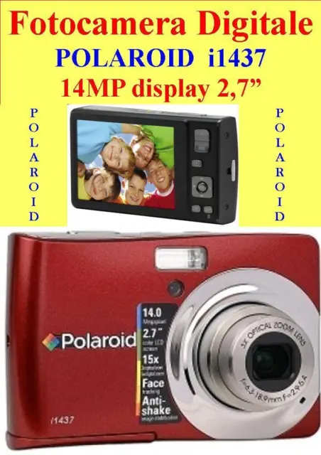 Macchina Fotografica Fotocamera/Videocamera Digitale Polaroid 14 Mp Display 2,7"