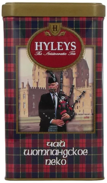 Hyleys Ceylon Sottish Pekoe Tea-125gms /4.4 Oz Black Tea Tin Caddy