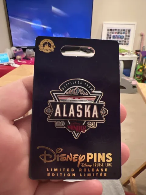 Disney Pin Disney Cruise Line Ship Wonder Alaska 2019 Lt Edition