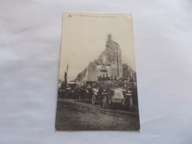 Guerre Militaires U.s.army Tours Ruins Of Catedral Nieuport Tres Animees Autos