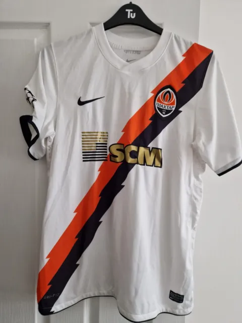 Shakhtar Donetsk 2010/2011 Away Champions League Shirt Match Worn Large