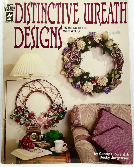 1993 HOTP Distinctive Wreath Designs 252 libro de instrucciones 15 proyectos de colección 10642