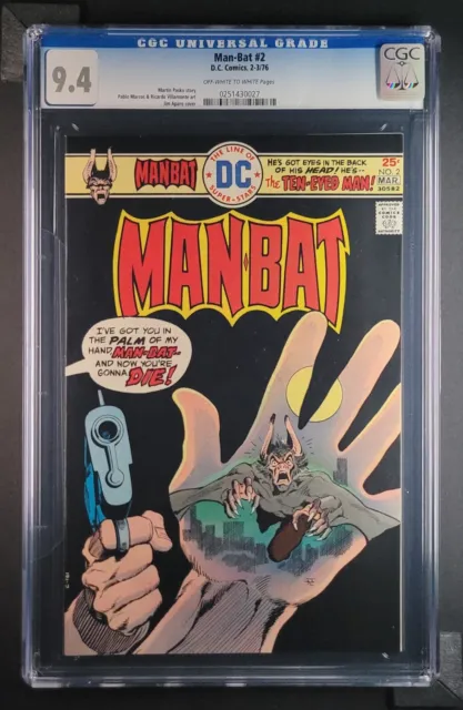 Man-Bat #2 (1976,D.C. Comics) ~ CGC 9.4
