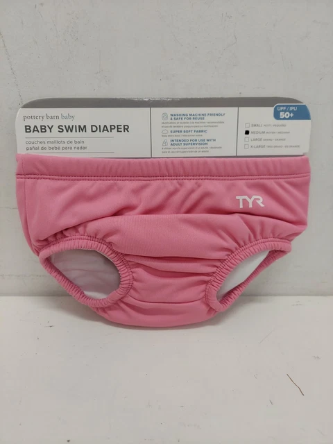Pottery Barn Baby TYR Baby Swim Diaper Pink Medium (12M) UPF 50+ NWT