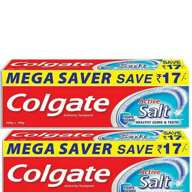 Paquete de pasta de dientes anticavidad saludable para encías y dientes Colgate de sal activa de 2.300 g