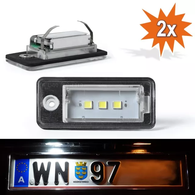 LED Kennzeichenbeleuchtung Leuchte Audi A3 8P A4 B6 B7 A5 A6 4F Q7 4L C015050