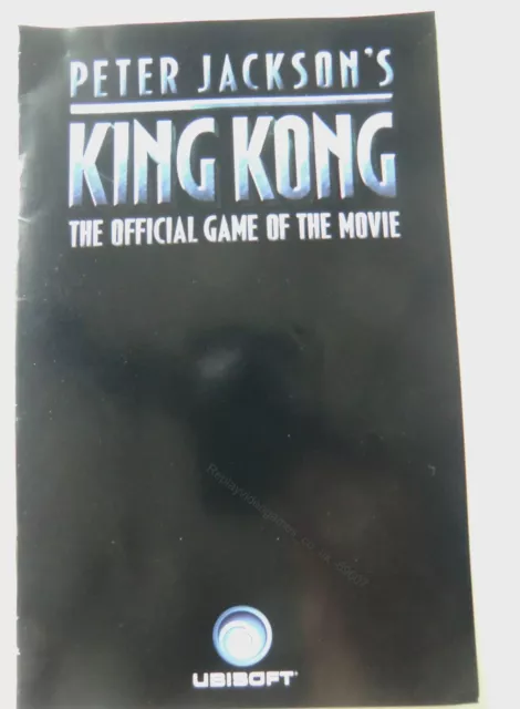 69607 Instruction Booklet - Peter Jackson's King Kong - Sony PS2 Playstatio