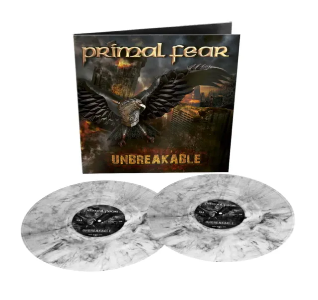 Primal Fear 'Unbreakable' 2LP White Black Marbled Vinyl - New & Sealed