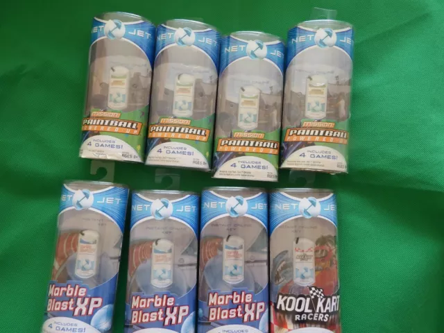 Joblot 8 x Net Jet Marble Blast XP, PaintBall, Kool Kart Racers Booster Key