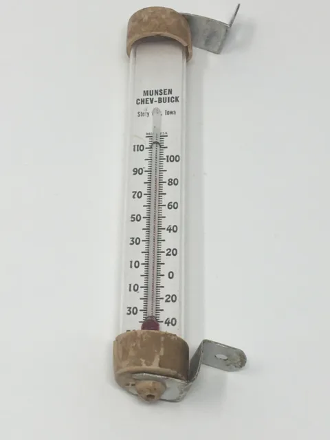 Vintage Chevrolet Buick Thermometer, Auto Home Shop Temperature Accessory