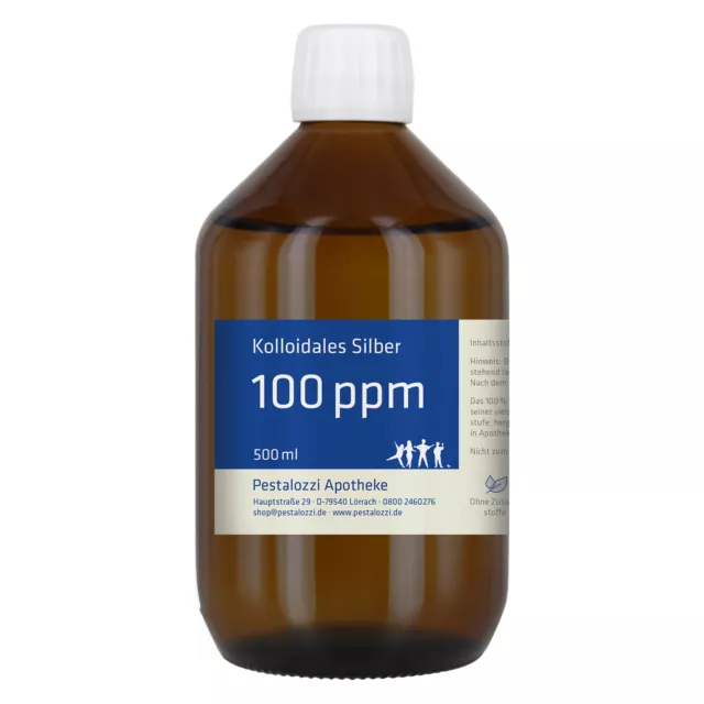 Kolloidales Silber 100 ppm (Silberwasser) - aus Apothekenherstellung