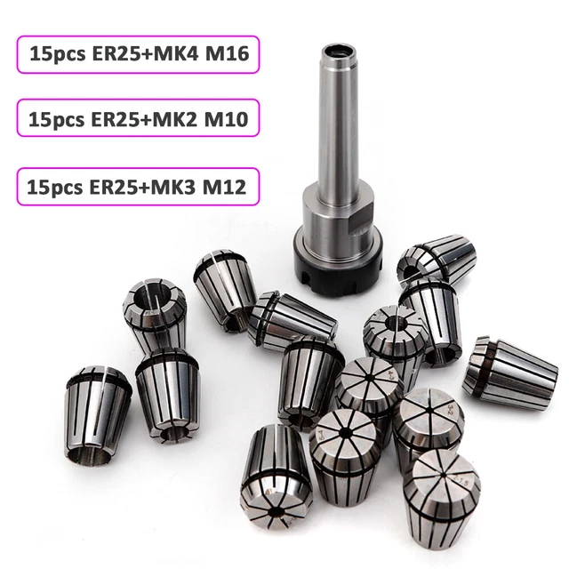 Mandrin ER16 SYRISORA - Lot 10 Pinces CNC - Serrage Automatique - Fraiseuse Gravure