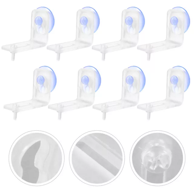4 Sets silicone holder Aquarium Divider Suction Cup fish tank suction cup