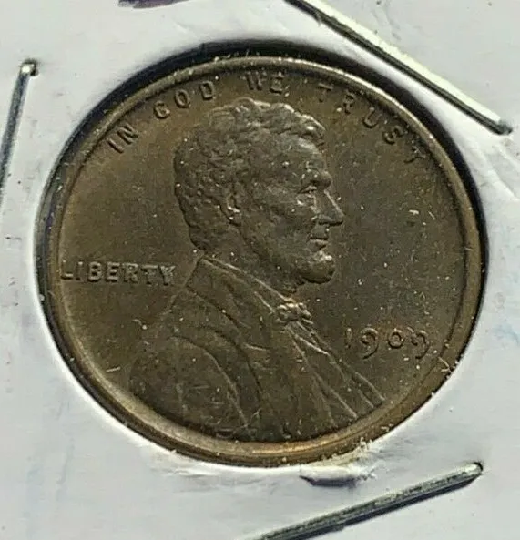 1909-P VDB Lincoln Wheat Cent Penny (BU - Brown) - Old U.S. Coins