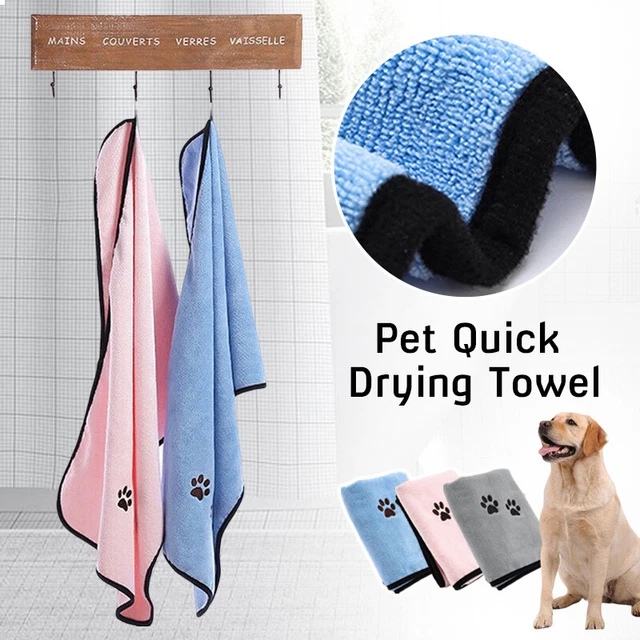 Asciugamano da bagno grande cane ultra assorbente acqua gatto asciugamano da bagno panno morbido pulito