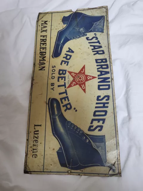 Advertising Star Brand Shoes Are Better Embossed Inc in 1899 The H. D. Beach Co