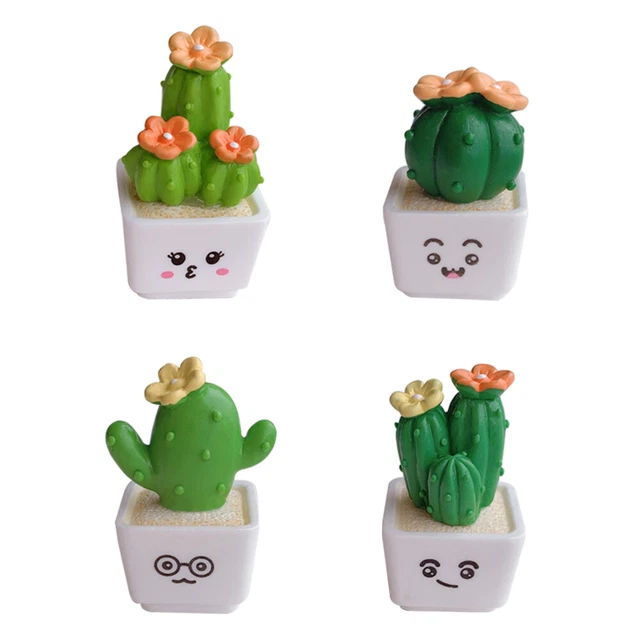 4 stücke Gefälschte Sukkulenten Bonsai Desktop Dekor Cartoon Home Bonsai