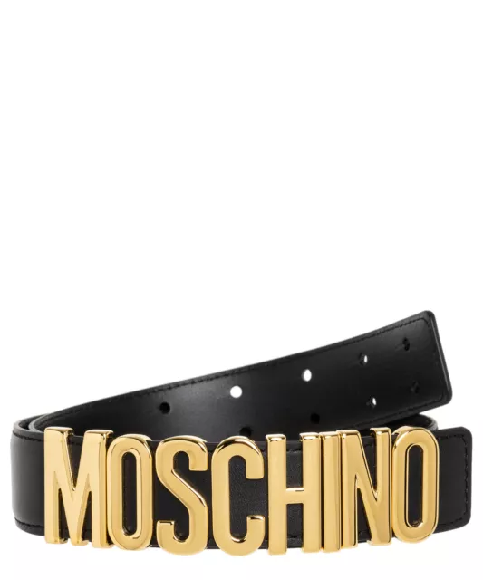 Moschino ceinture femme 7322A803580080555 cuir Black Nero ceinturon