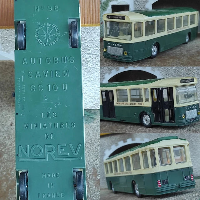 AUTOBUS SAVIEM SC 10 U 1/43 NOREV PEU COURANT POUR LES TRANSPORT