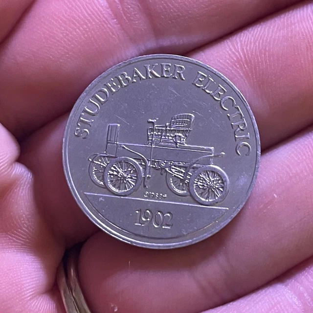 VTG SUNOCO ANTIQUE Car Coin Game Series 1 1968 Studebaker Electric 1902