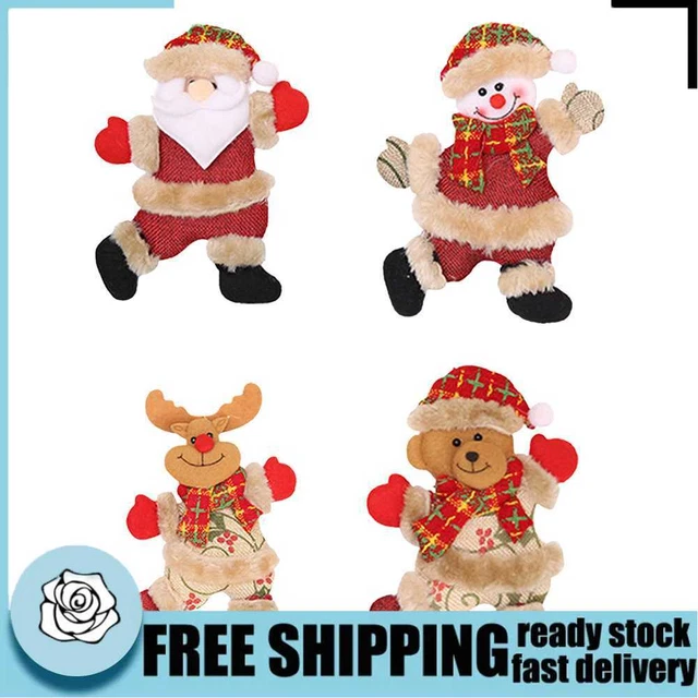 Christmas Ornaments Santa Claus Snowman Elk Tree Pendant Doll Hanging Decoration