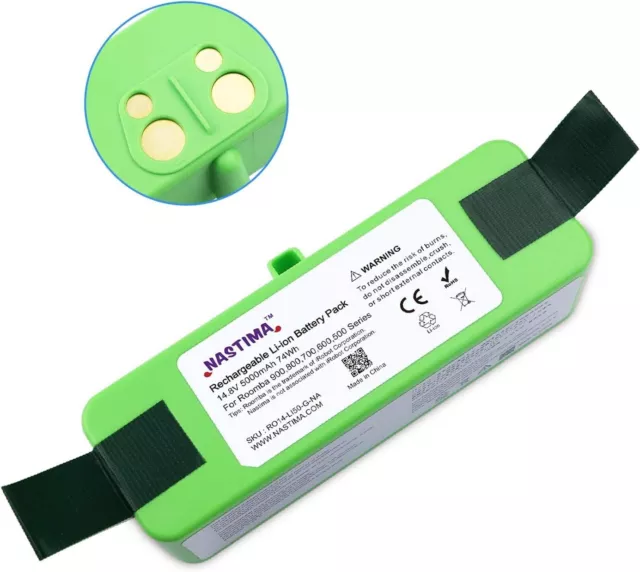 NASTIMA 14,8V 5000mAh Aggiorna la Batteria Agli ioni di Litio da Compatibile con