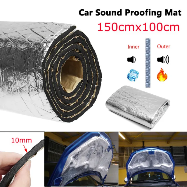 Sound Deadener Heat Shield Insulation Car Noise Killer Adhesive Mat 59"x40" WY