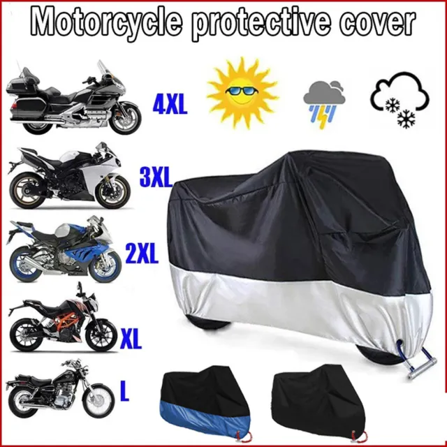 Motorcycle Motorbike Bike Cover Waterproof Rain Dust UV Protector Outdoor M-XXXL