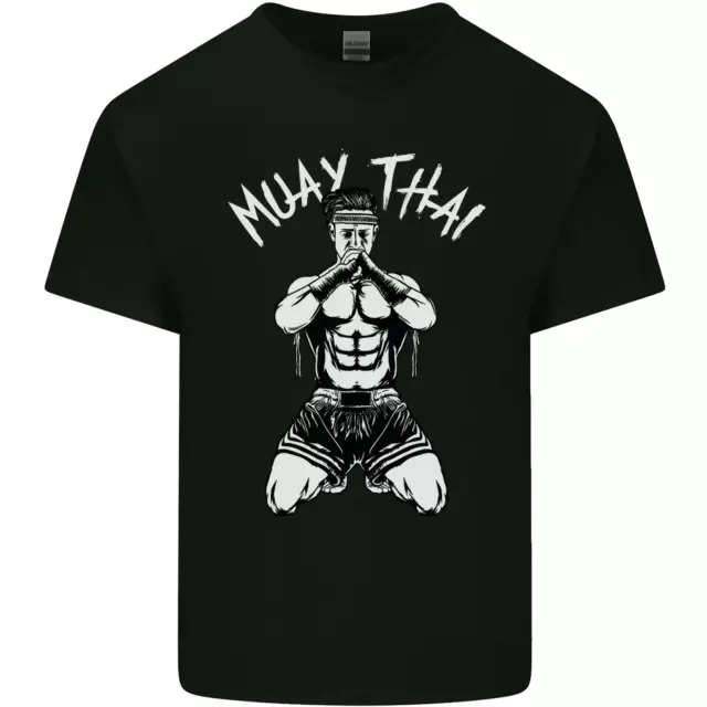 Muay Thai Fighter Mixed Martial Arts MMA Mens Cotton T-Shirt Tee Top