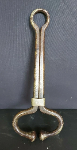 Ancienne Lampe Art Déco en fer forgé (1930