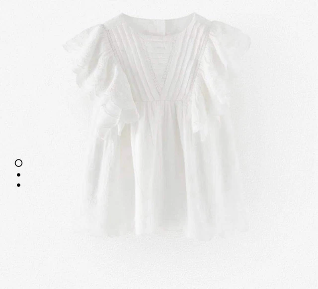 zara Baby Girl white dress 6-9m