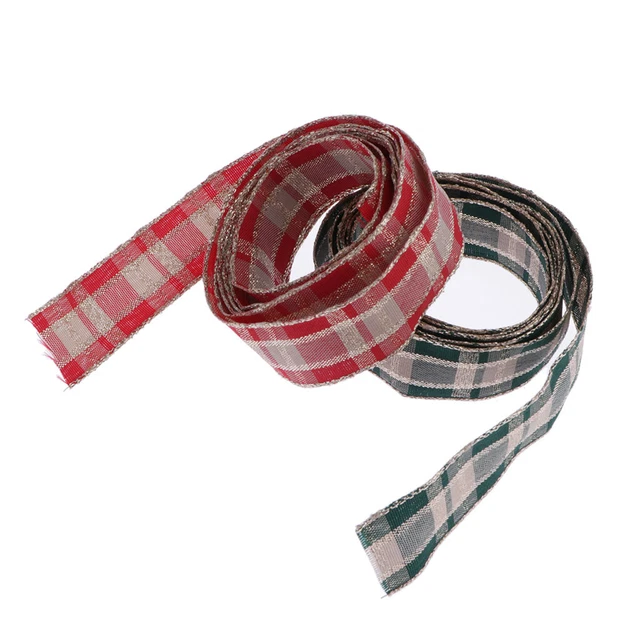2Pc Grids Ribbon Bundles Gift Wrapping, Wreaths, Decorations, Crafts,Hanging