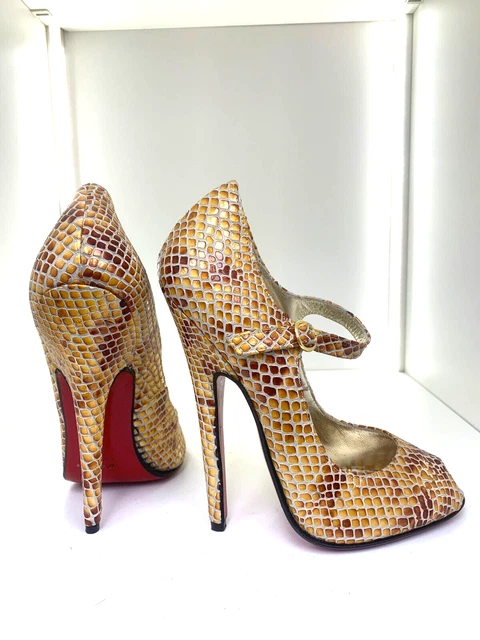 15 CM 37 Sexy sky high heels orange pointy pumps JURY Italian