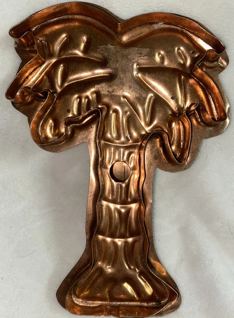 Collectable Solid Copper Large Palm Tree Cookie Cutter