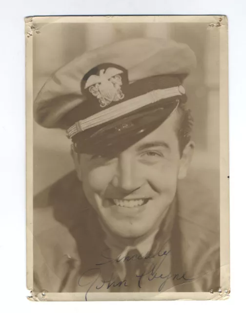 Vintage 1939 JOHN PAYNE Handsome DBW 5x7 Portrait 20TH CENTURY-FOX Studio SIGNED