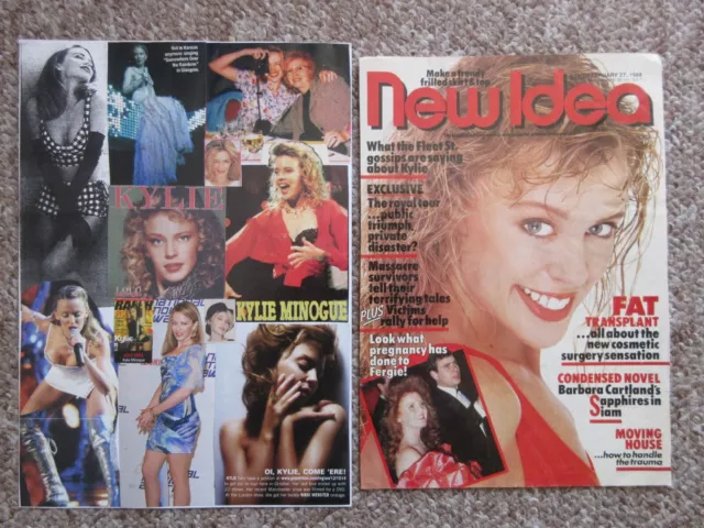 Kylie Minogue - 2 clippings - magazine pictures-photos 1988 - Neighbours.
