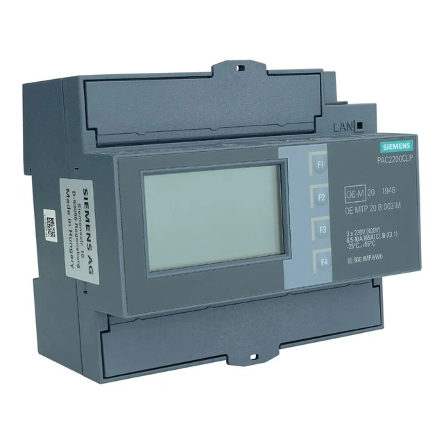 Siemens Sentron Instruments 7KM2200-2EA40-1JB1 Energiemonitoring PAC2200CLP